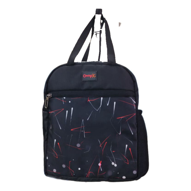CampX lunch bag with red print